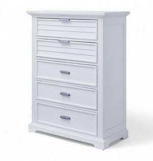 American Woodcrafters Heritage Coast Chest Coastal White