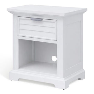 American Woodcrafters Heritage Coast 1-Drawer Nightstand Coastal White
