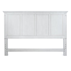 Seawinds Finn & Louise Point Breeze King Headboard in Fresh White & Soft Grey Glaze