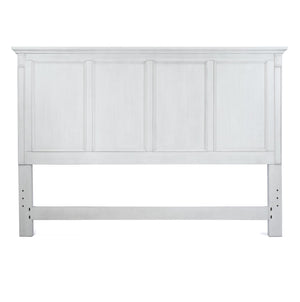 Seawinds Finn & Louise Point Breeze King Headboard in Fresh White & Soft Grey Glaze