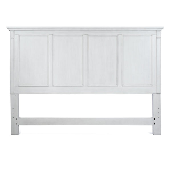 Seawinds Finn & Louise Point Breeze King Headboard in Fresh White & Soft Grey Glaze