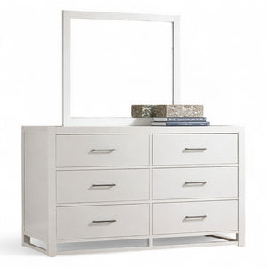 Vaughan Bassett Lodge & Loft Soft White 6-Drawer Dresser