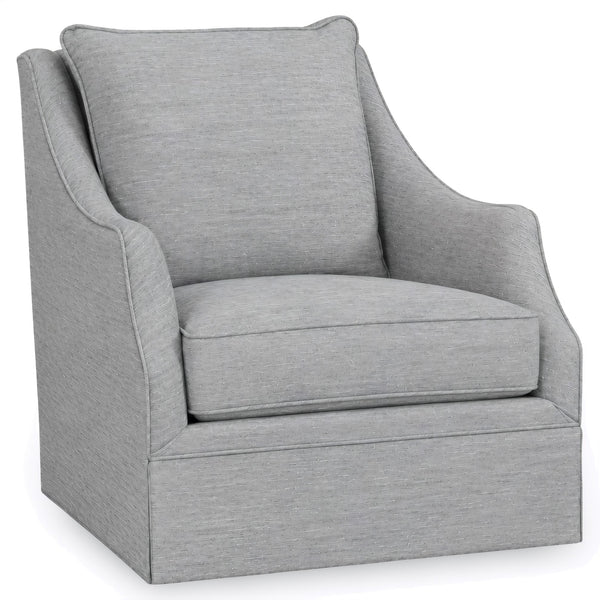 King Hickory Shannon Swivel Chair in Limerick Vapor