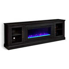 Aspen Home Byron Black 98 inch Fireplace Console
