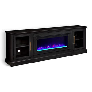 Aspen Home Byron Black 98 inch Fireplace Console
