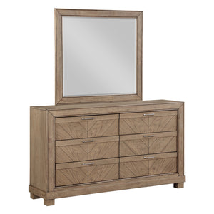 Steve Silver Montana Dresser & Mirror Set In Weathered Sand