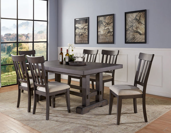 Steve Silver Napa 5-Piece Dining Set & 4 Side Chairs In Dusky Cedar