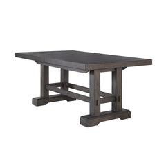 Steve Silver Napa Dining Table, 2 Captains Chairs & 4 Side Chairs Set In Dusky Cedar