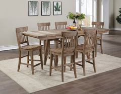 Steve Silver Riverdale Driftwood 7-Piece Dining Set