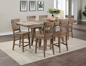Steve Silver Riverdale Driftwood 7-Piece Dining Set