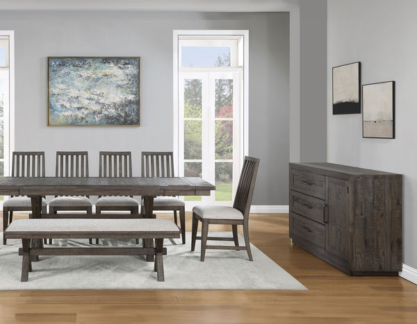 Steve Silver Riverdale Black 6-Piece Dining Table, Chairs & Bench Set