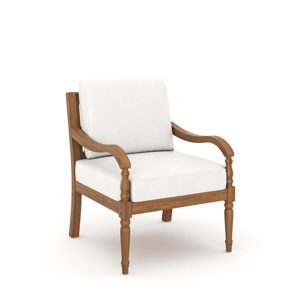 New Classic Savannah Outdoor Club Chair in White Linen