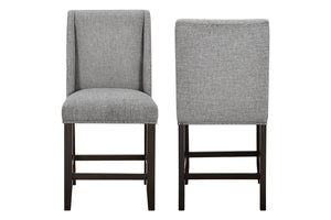 New Classic Faust Upholstered Counter-Height Chair in Gray