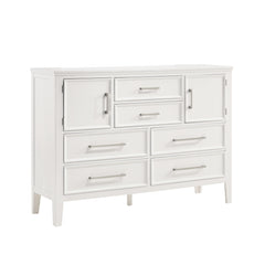 New Classic Andover 60-Inch Dresser with Doors in White