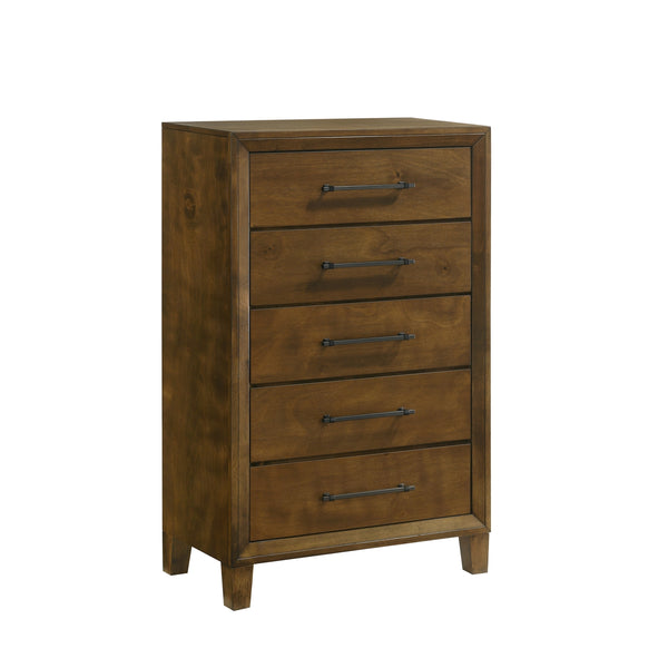 New Classic Ballard 5-Drawer Chest in Walnut