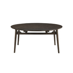 New Classic Rex 65-Inch Round Table With Self Storing Leaves in Walnut