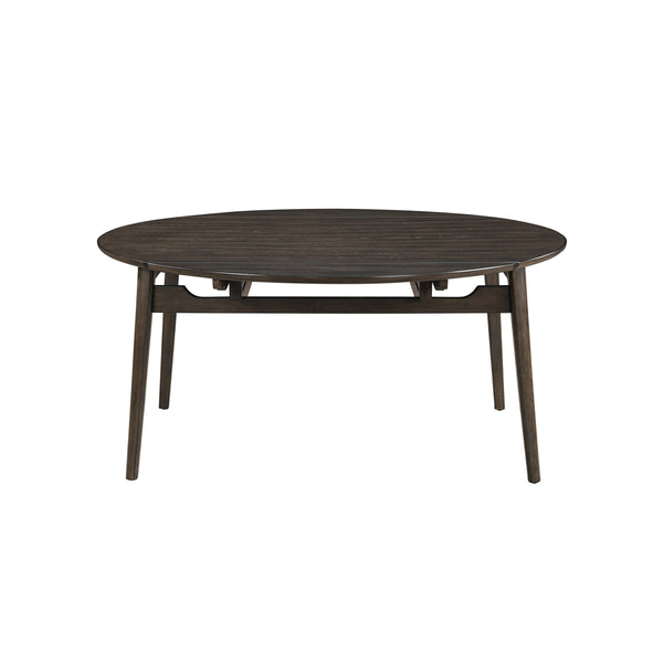 New Classic Rex 65-Inch Round Table With Self Storing Leaves in Walnut