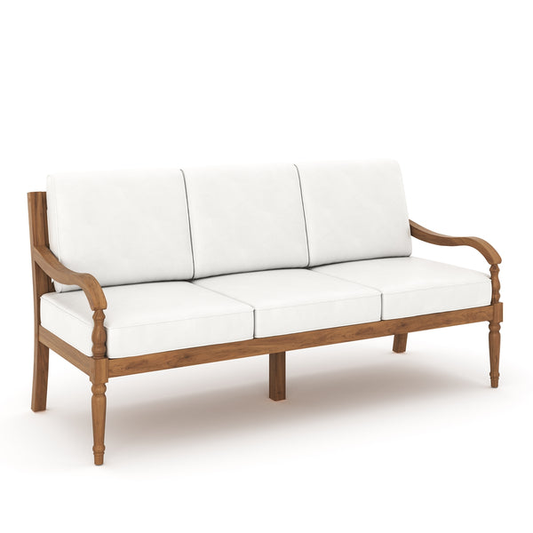 New Classic Savannah Outdoor Sofa in White Linen