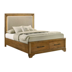 New Classic Talcott Queen Lighted Headboard in Honey