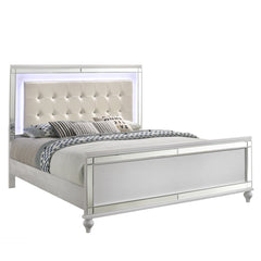 New Classic Valentino King Lighted Headboard in White