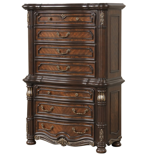 New Classic Bella Notte Chest in Mahogany Brown