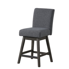 New Classic High Line Swivel Upholstered Counter-Height Chair in Gray