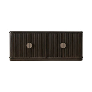 Liberty Furniture City View Coffee Bean 82-Inch TV Console with Adjustable Shelves