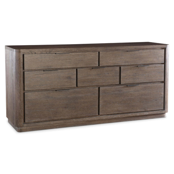 Bernhardt Outline 7-Drawer Dresser in Cassel Brown