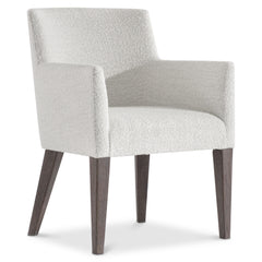 Bernhardt Outline Upholstered Dining Arm Chair in Cassel Brown