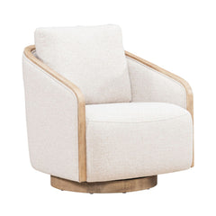 Liberty Furniture Nora Nathan Ginger Fabric Upholstered Swivel Accent Chair