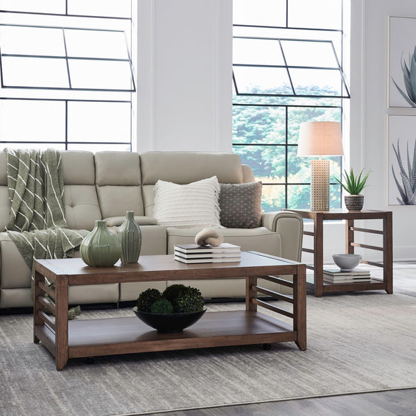 Liberty Furniture Shaker Lakes Harvest Brown 3-Piece Cocktail Table & 2 End Tables Set
