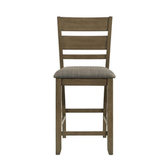 Liberty Furniture Brook Bay Sandstone Slat Back Upholstered Counter Chair