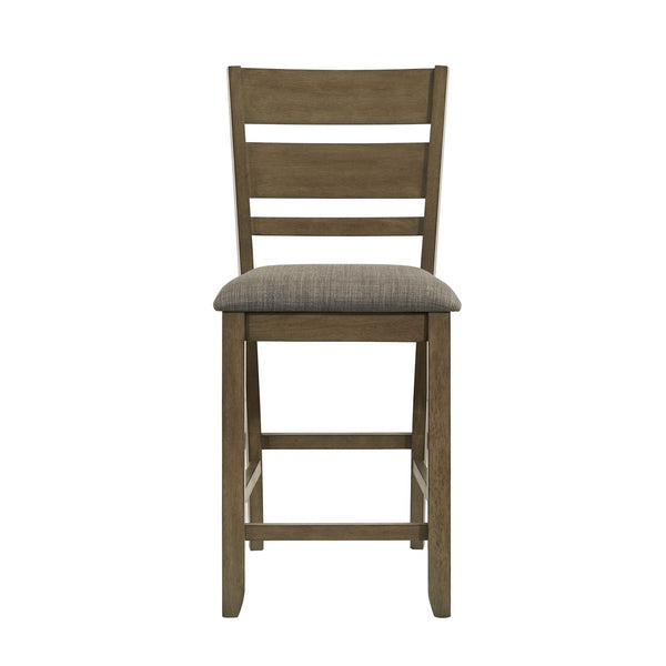 Liberty Furniture Brook Bay Sandstone Slat Back Upholstered Counter Chair