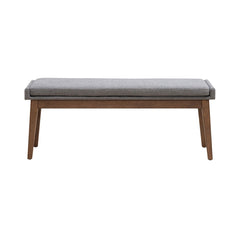 Liberty Furniture Space Savers Satin Walnut Fully Upholstered Dining Bench