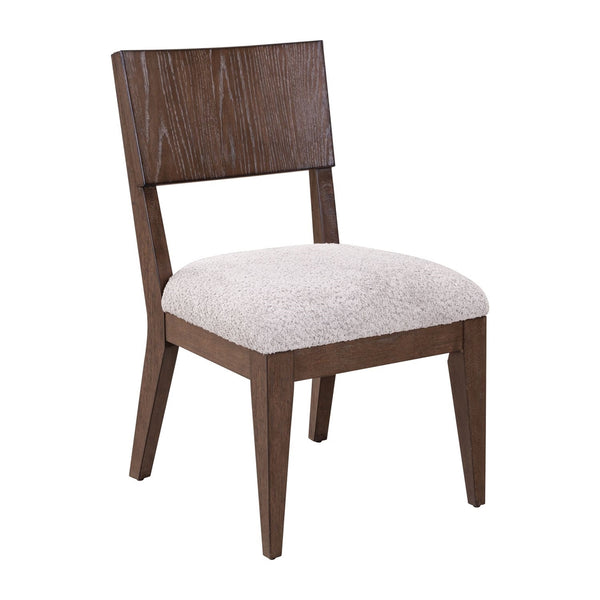 Liberty Furniture Cascade Falls Satin Espresso Panel Back Upholstered Side Chair