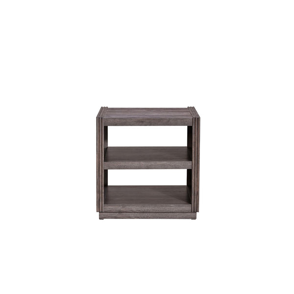 Liberty Furniture Modern Edge Caffe End Table with Plinth Style Base