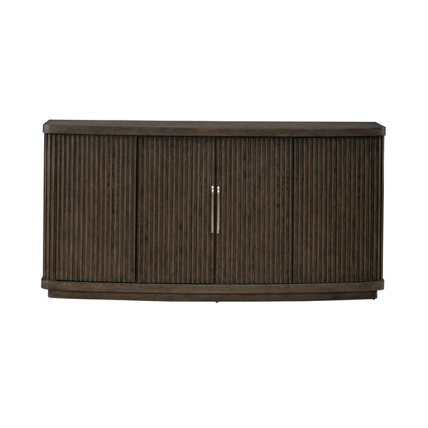 Liberty Furniture Cascade Falls Satin Espresso Buffet with Custom Satin Nickel Bar Pulls