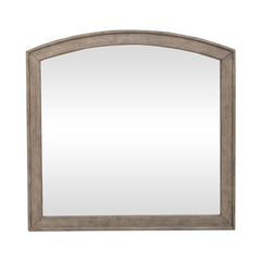 Liberty Furniture Avalon Burnished Beige Arched 1-Inch Beveled Edge Mirror