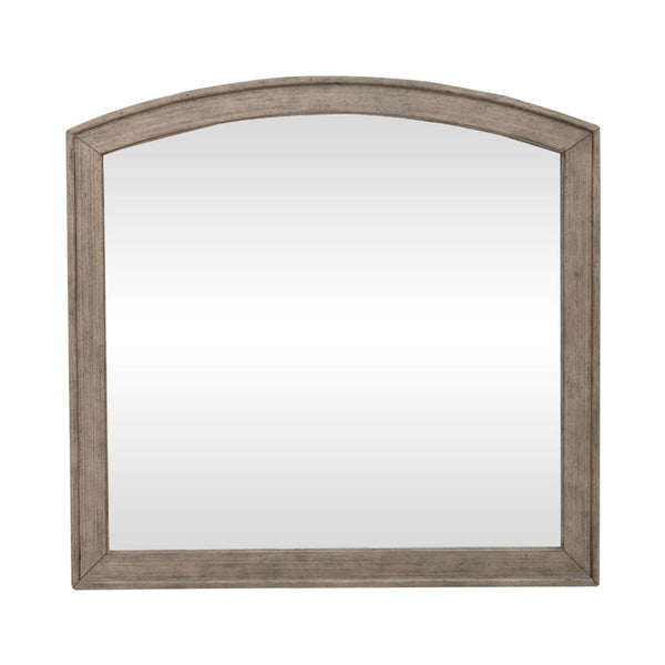 Liberty Furniture Avalon Burnished Beige Arched 1-Inch Beveled Edge Mirror
