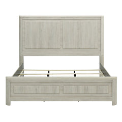 Liberty Furniture Modern Play Natural White Queen Panel Bed with Gently Rounded Corners