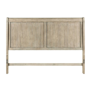Liberty Furniture Rustic Traditions Saddle Tan Classic Louis Philippe Queen Sleigh Headboard