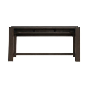 Liberty Furniture Lennox Hill Bark Console Bar Table with Built-In Charging Station
