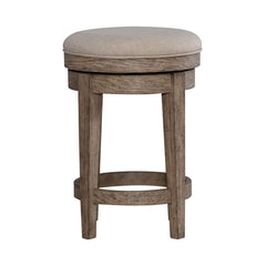 Liberty Furniture City Scape Burnished Beige Upholstered Swivel Console Stool