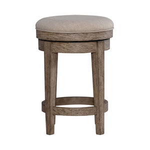 Liberty Furniture City Scape Burnished Beige Upholstered Swivel Console Stool