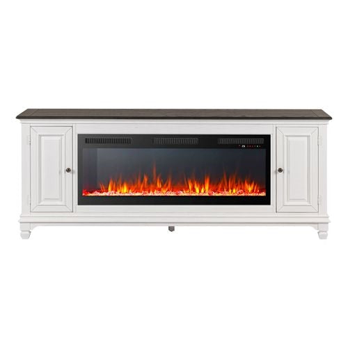 Liberty Furniture Fireplace TV 80-Inch Console With Infinity Firebox