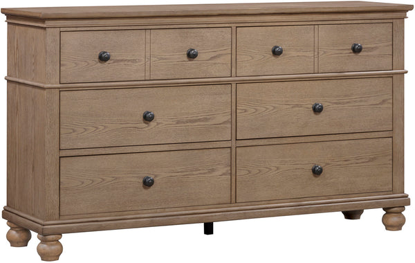 Aspen Home Oxford Tan 6-Drawer Dresser