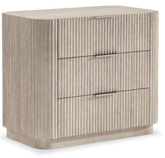 Bernhardt Lucerne Large 3-Drawer Nightstand in Alba Finish with USB Charging