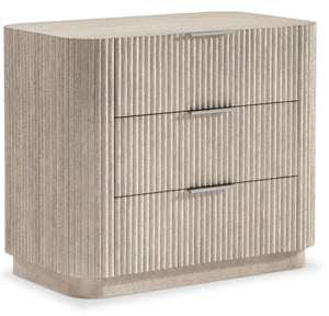 Bernhardt Lucerne Large 3-Drawer Nightstand in Alba Finish with USB Charging
