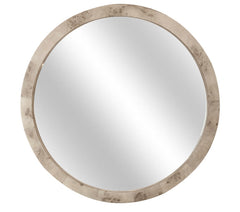 Seawinds Finn & Louise Manhattan Valley Round Mirror in Mappa Burl