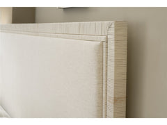 Universal Furniture Coastal Living Home Tidal White Rattan Upholstered King Headboard